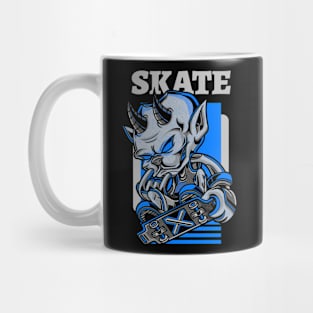 Devil on Skate / Skater / Skateboarding Fan / Streetwear Mug